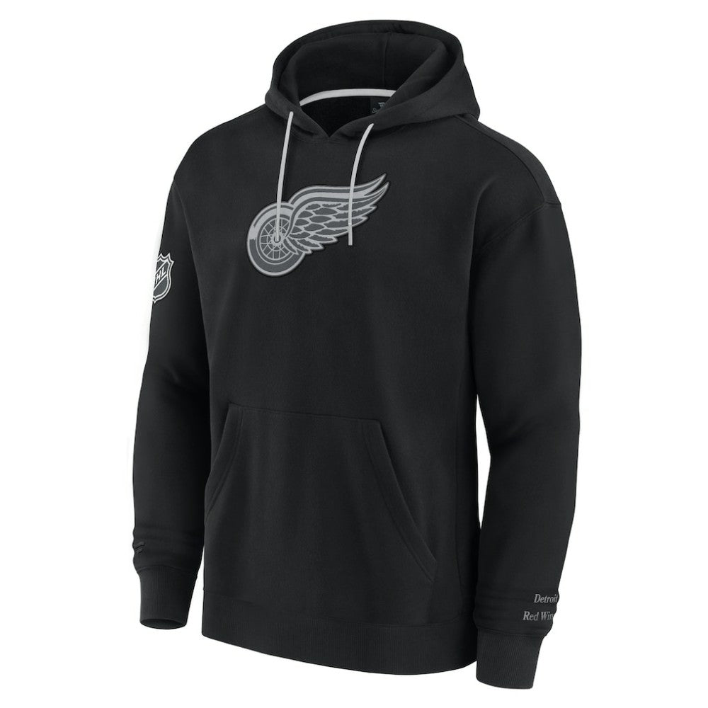 Detroit Red Wings Fanatics Elements Pace Pullover Hoodie - Black - NHL 201058838