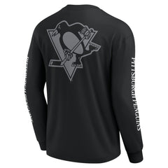 Pittsburgh Penguins Fanatics Elements Strive Long Sleeve T-Shirt - Black - NHL 201058845