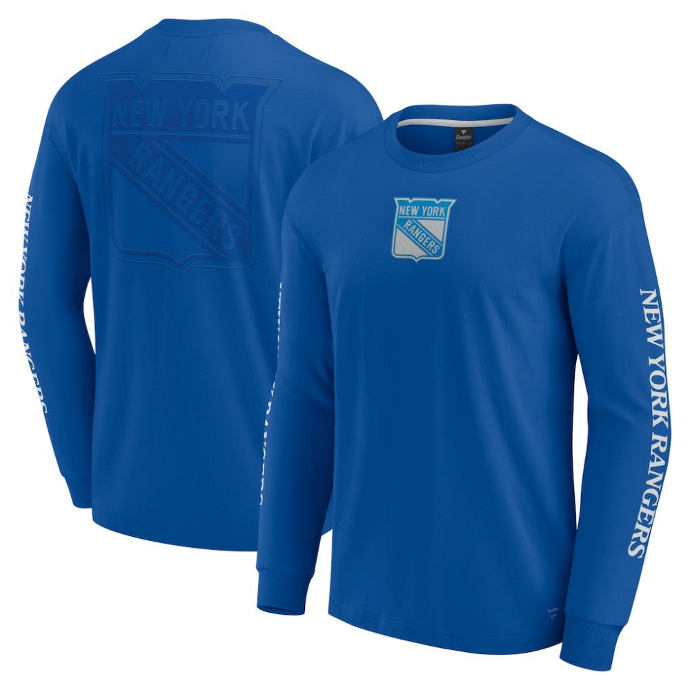 New York Rangers Fanatics Elements Strive Long Sleeve T-Shirt - Blue - NHL 201058852