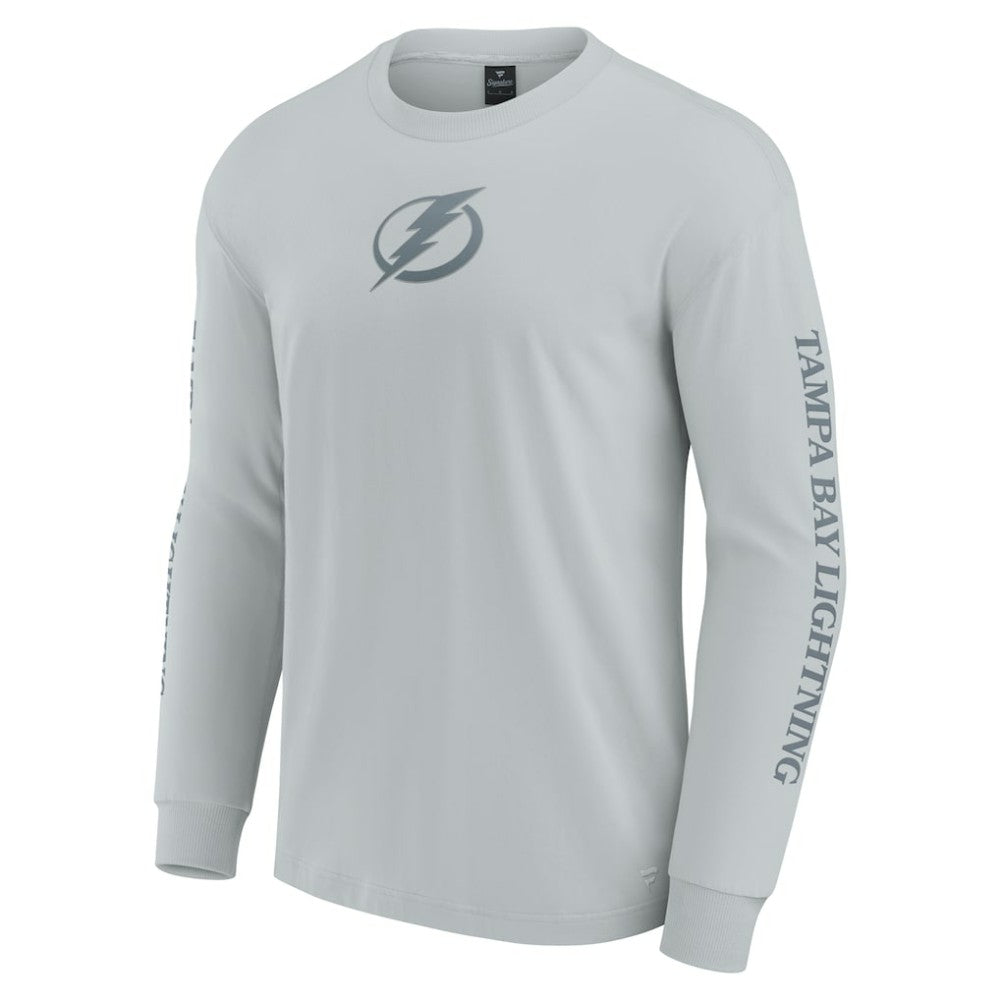 Tampa Bay Lightning Fanatics Elements Strive Long Sleeve T-Shirt - Gray - NHL 201058857