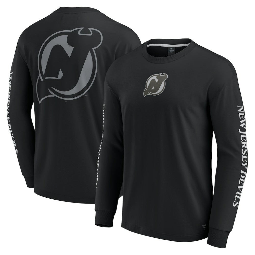 New Jersey Devils Fanatics Elements Strive Long Sleeve T-Shirt - Black - NHL 201058867