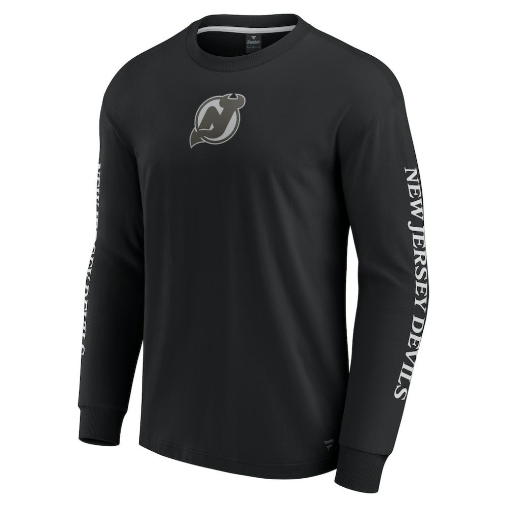 New Jersey Devils Fanatics Elements Strive Long Sleeve T-Shirt - Black - NHL 201058867