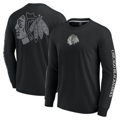 Chicago Blackhawks Fanatics Elements Strive Long Sleeve T-Shirt - Black - NHL 201058872