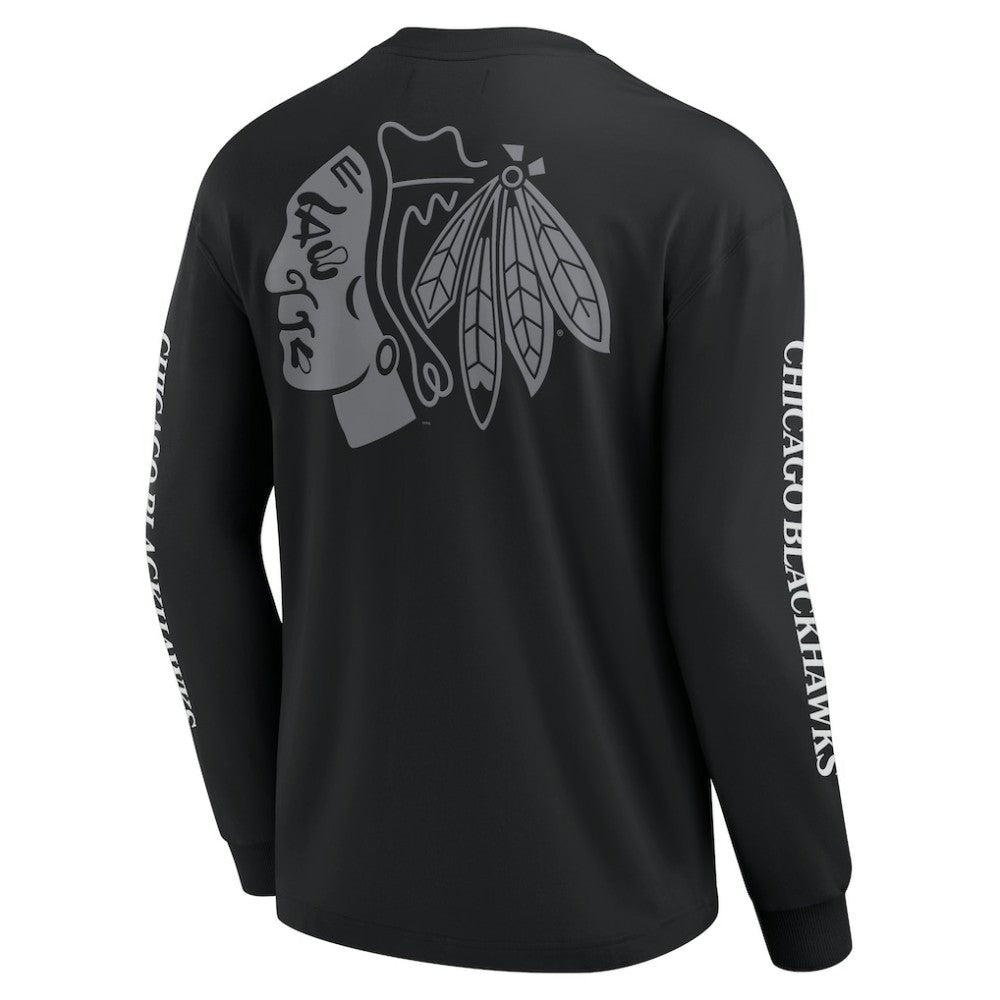 Chicago Blackhawks Fanatics Elements Strive Long Sleeve T-Shirt - Black - NHL 201058872
