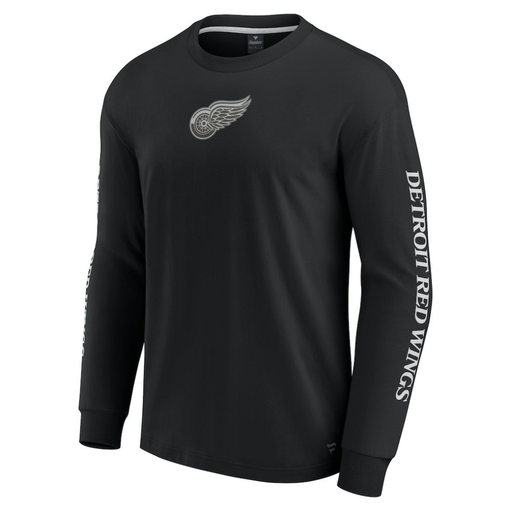Detroit Red Wings Fanatics Elements Strive Long Sleeve T-Shirt - Black - NHL 201058876