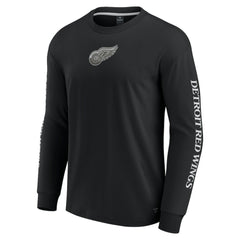 Detroit Red Wings Fanatics Elements Strive Long Sleeve T-Shirt - Black - NHL 201058876