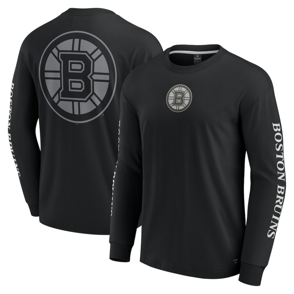 Boston Bruins Fanatics Elements Strive Long Sleeve T-Shirt - Black - NHL 201058890
