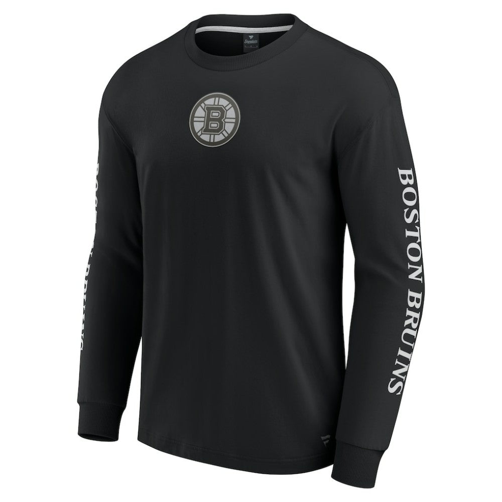 Boston Bruins Fanatics Elements Strive Long Sleeve T-Shirt - Black - NHL 201058890