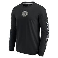 Boston Bruins Fanatics Elements Strive Long Sleeve T-Shirt - Black - NHL 201058890
