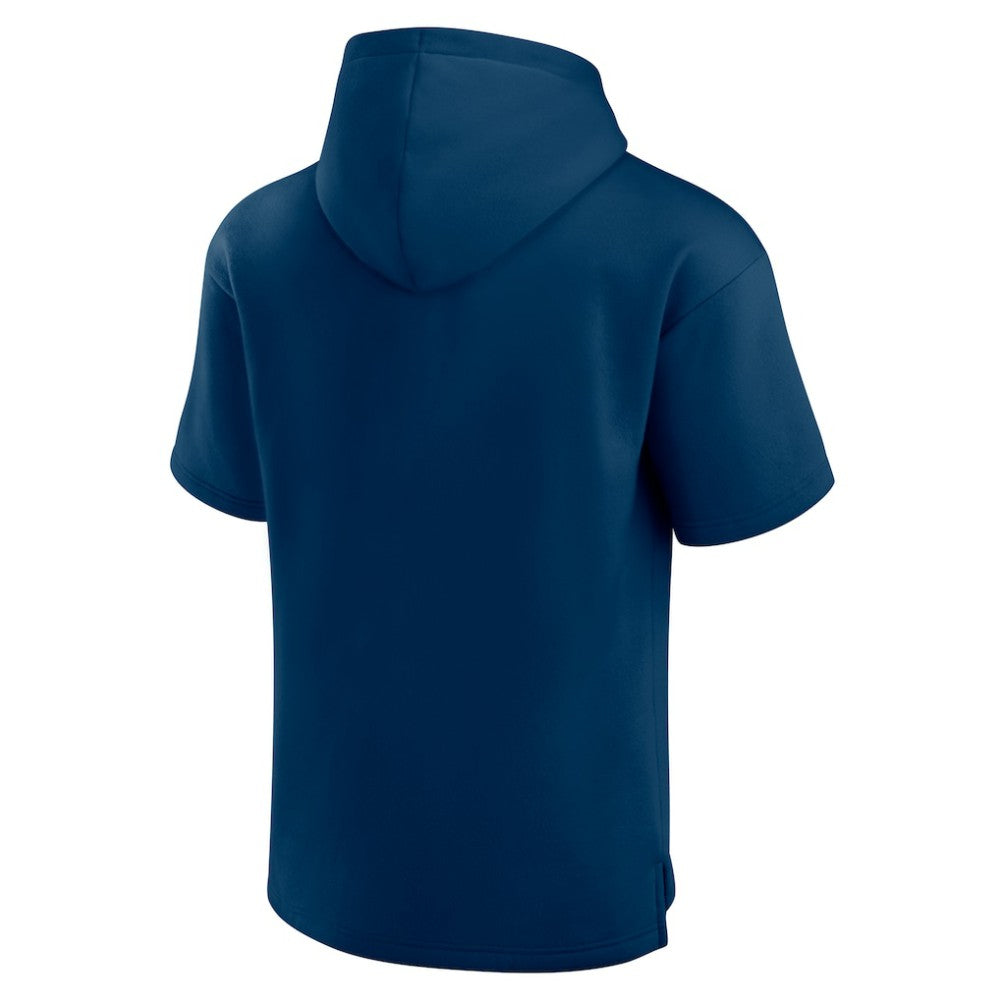 Seattle Kraken Fanatics Elements Ready Short Sleeve Pullover Hoodie - Deep Sea Blue - NHL 201058921