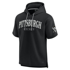 Pittsburgh Penguins Fanatics Elements Ready Short Sleeve Pullover Hoodie - Black - NHL 201058926