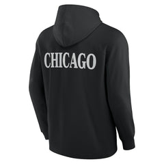 Chicago Blackhawks Fanatics Elements Blaze Tri-Blend Long Sleeve Hoodie T-Shirt - Black - NHL 201058985