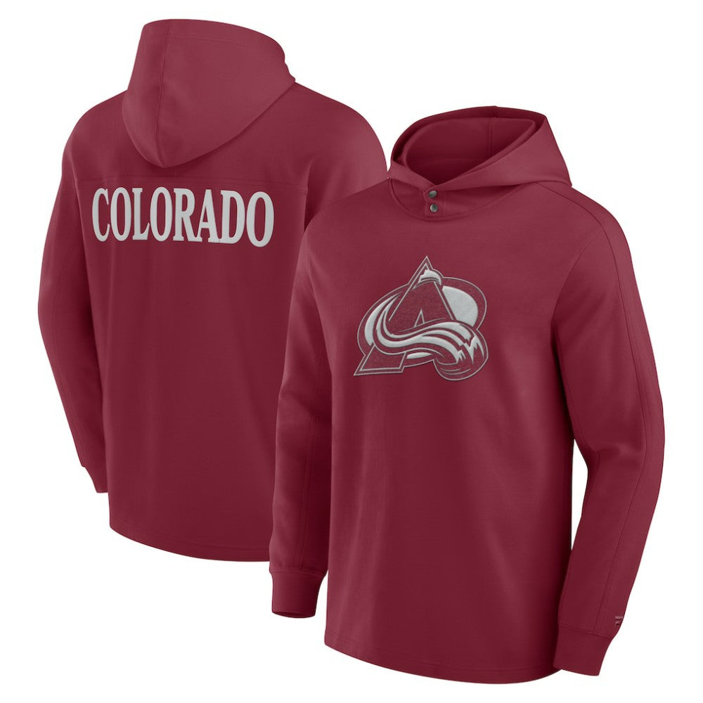 Colorado Avalanche Fanatics Elements Blaze Tri-Blend Long Sleeve Hoodie T-Shirt - Burgundy - NHL 201058987