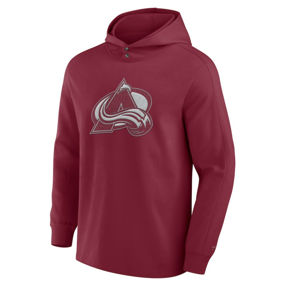 Colorado Avalanche Fanatics Elements Blaze Tri-Blend Long Sleeve Hoodie T-Shirt - Burgundy - NHL 201058987