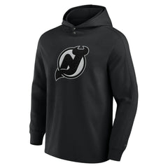 New Jersey Devils Fanatics Elements Blaze Tri-Blend Long Sleeve Hoodie T-Shirt - Black - NHL 201058992