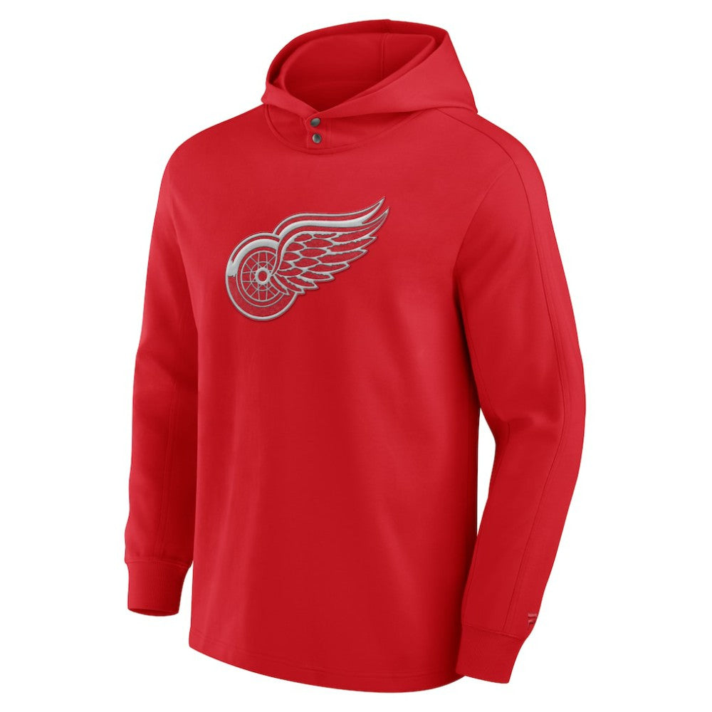 Detroit Red Wings Fanatics Elements Blaze Tri-Blend Long Sleeve Hoodie T-Shirt - Red - NHL 201058996