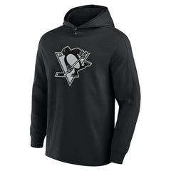 Pittsburgh Penguins Fanatics Elements Blaze Tri-Blend Long Sleeve Hoodie T-Shirt - Black - NHL 201059006