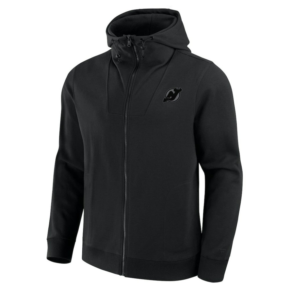 New Jersey Devils Fanatics Elements Tonal Primary Tri-Blend Full-Zip Hoodie - Black - NHL 201059027