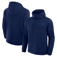 Seattle Kraken Fanatics Elements Tonal Primary Tri-Blend Full-Zip Hoodie - Navy - NHL 201059036