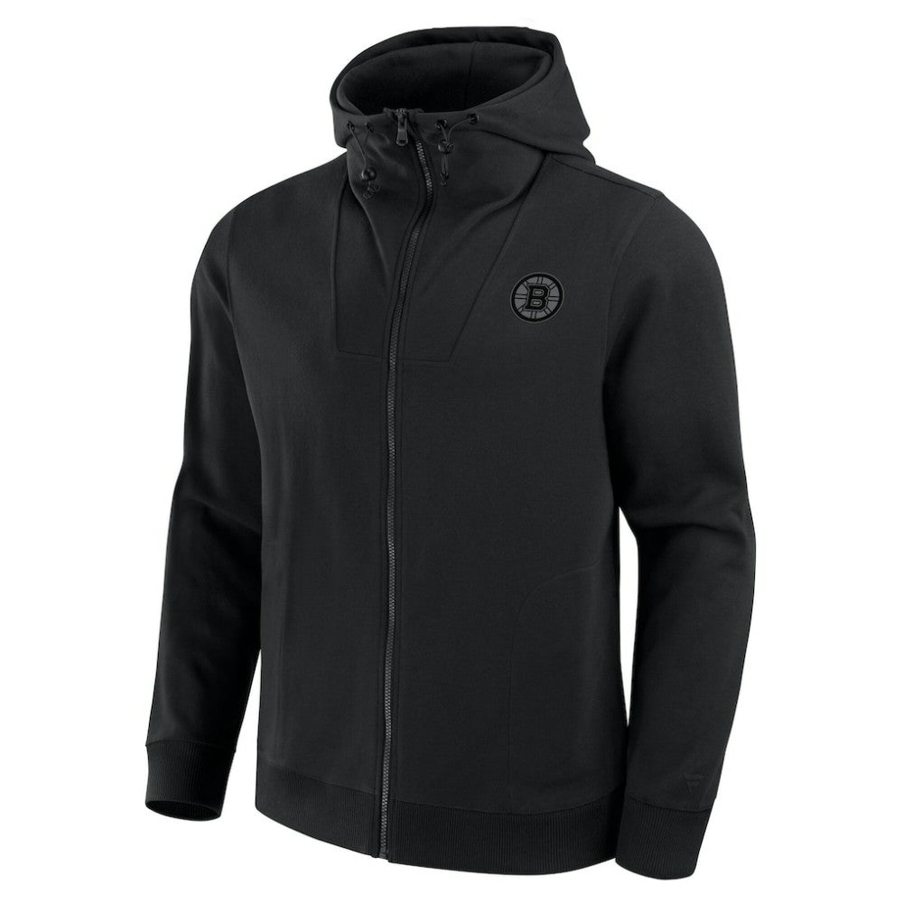 Boston Bruins Fanatics Elements Tonal Primary Tri-Blend Full-Zip Hoodie - Black - NHL 201059046