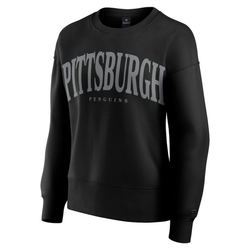 Pittsburgh Penguins Fanatics Women's Elements Flow Pullover Sweatshirt - Black - NHL 201059065