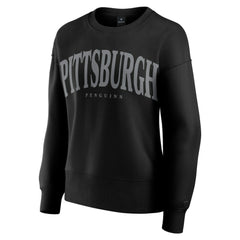 Pittsburgh Penguins Fanatics Women's Elements Flow Pullover Sweatshirt - Black - NHL 201059065