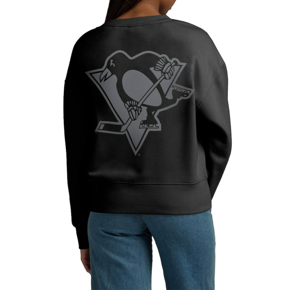 Pittsburgh Penguins Fanatics Women's Elements Flow Pullover Sweatshirt - Black - NHL 201059065