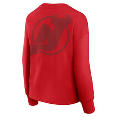 New Jersey Devils Fanatics Women's Elements Flow Pullover Sweatshirt - Red - NHL 201059069