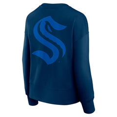 Seattle Kraken Fanatics Women's Elements Flow Pullover Sweatshirt - Navy - NHL 201059071