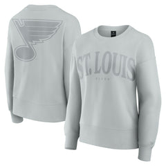 St. Louis Blues Fanatics Women's Elements Flow Pullover Sweatshirt - Gray - NHL 201059073