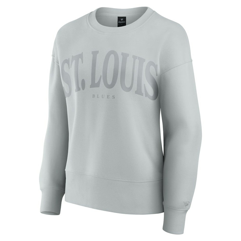 St. Louis Blues Fanatics Women's Elements Flow Pullover Sweatshirt - Gray - NHL 201059073