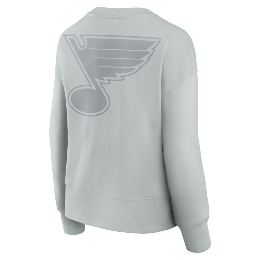 St. Louis Blues Fanatics Women's Elements Flow Pullover Sweatshirt - Gray - NHL 201059073