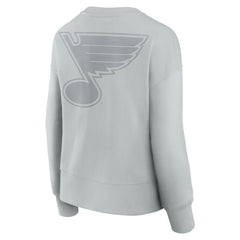 St. Louis Blues Fanatics Women's Elements Flow Pullover Sweatshirt - Gray - NHL 201059073