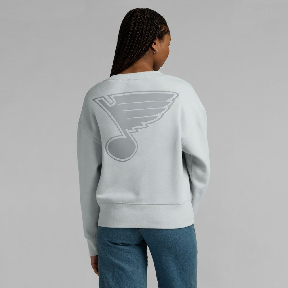 St. Louis Blues Fanatics Women's Elements Flow Pullover Sweatshirt - Gray - NHL 201059073