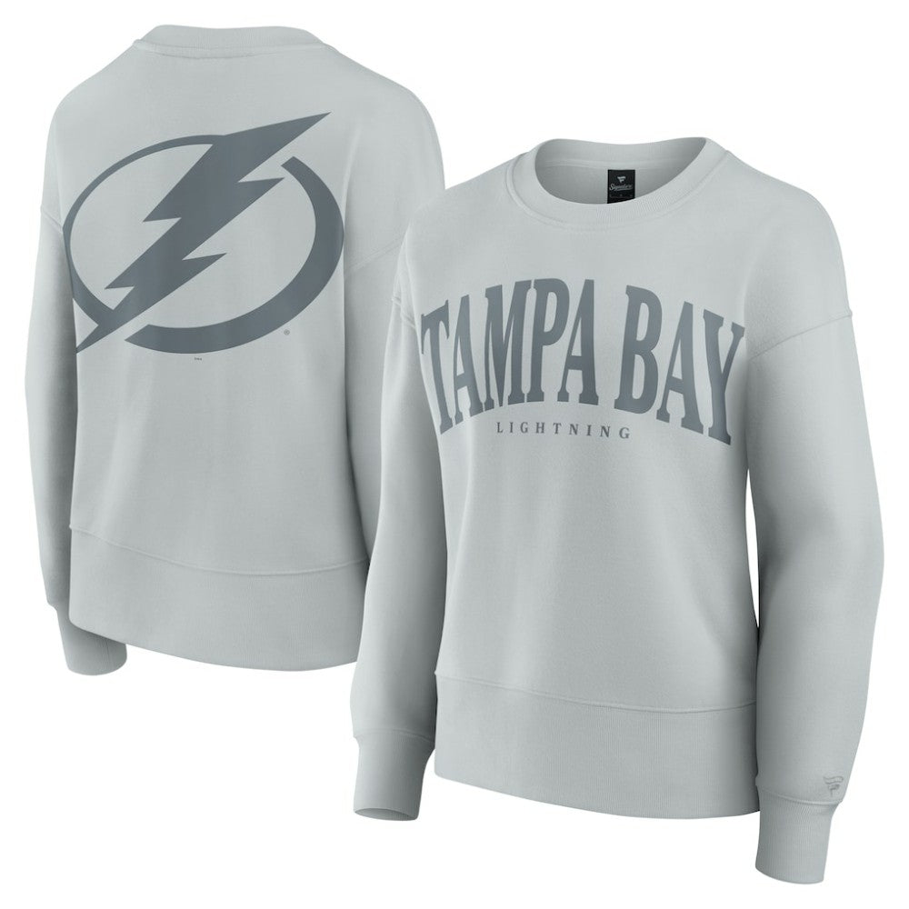 Tampa Bay Lightning Fanatics Women's Elements Flow Pullover Sweatshirt - Gray - NHL 201059075