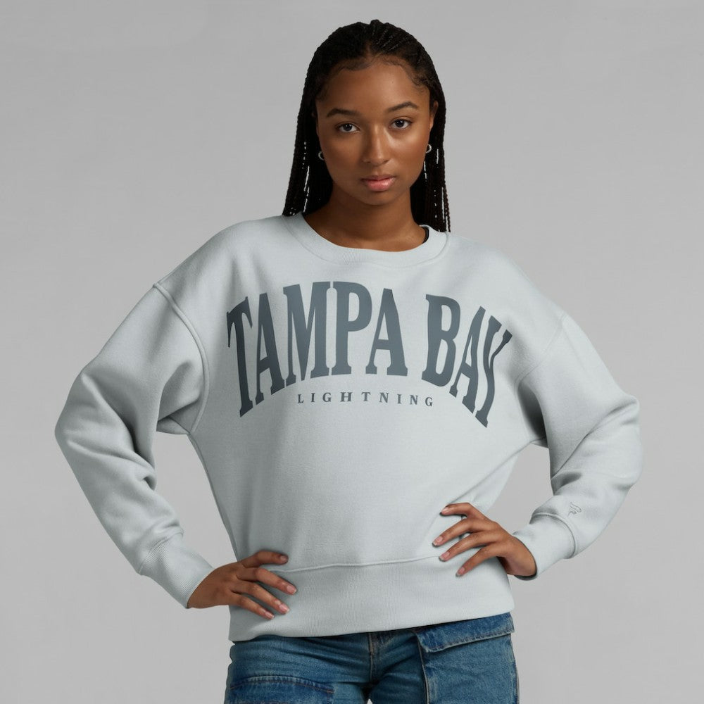 Tampa Bay Lightning Fanatics Women's Elements Flow Pullover Sweatshirt - Gray - NHL 201059075