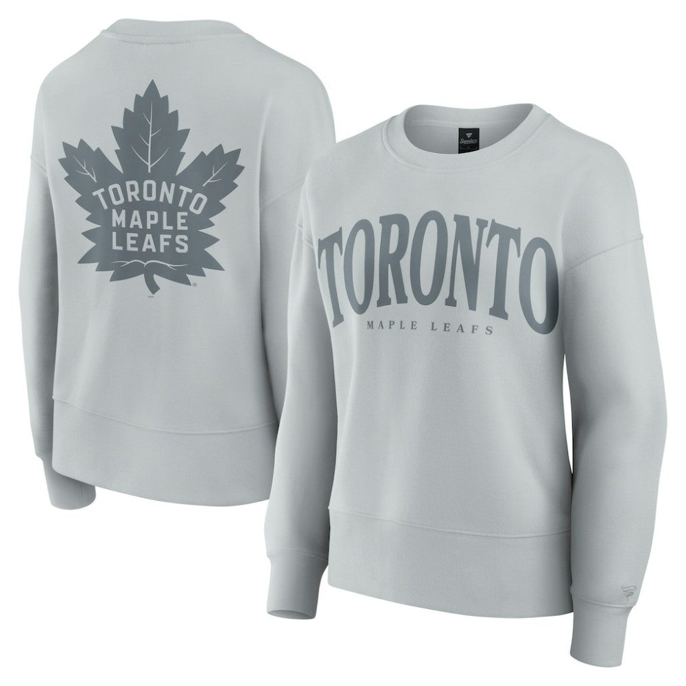 Toronto Maple Leafs Fanatics Women's Elements Flow Pullover Sweatshirt - Gray - NHL 201059076