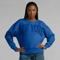 New York Rangers Fanatics Women's Elements Flow Pullover Sweatshirt - Royal - NHL 201059077