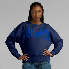 Washington Capitals Fanatics Women's Elements Flow Pullover Sweatshirt - Navy - NHL 201059081