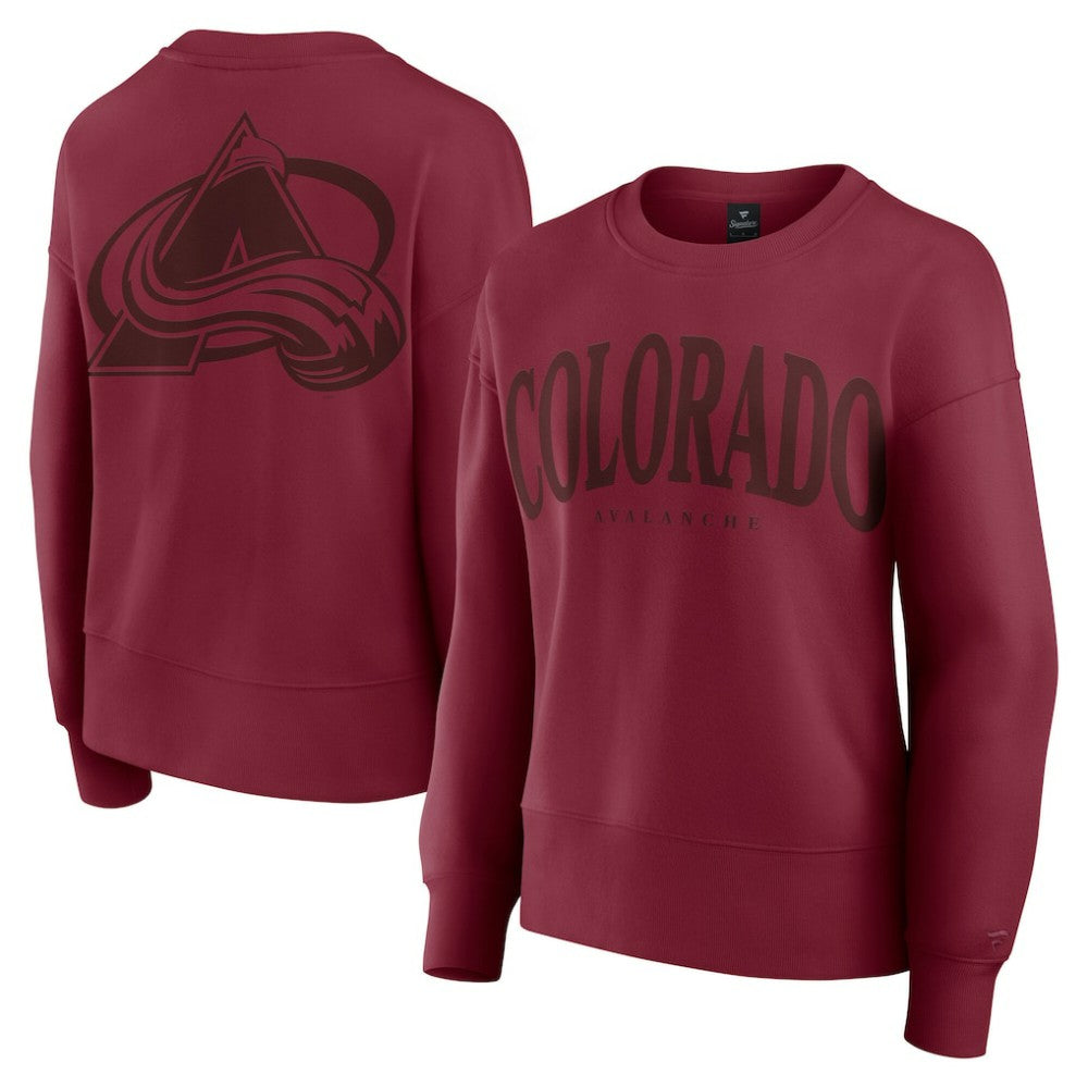 Colorado Avalanche Fanatics Women's Elements Flow Pullover Sweatshirt - Burgundy - NHL 201059095