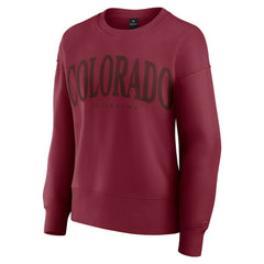 Colorado Avalanche Fanatics Women's Elements Flow Pullover Sweatshirt - Burgundy - NHL 201059095