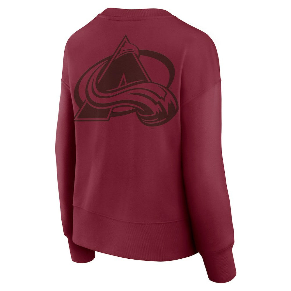 Colorado Avalanche Fanatics Women's Elements Flow Pullover Sweatshirt - Burgundy - NHL 201059095