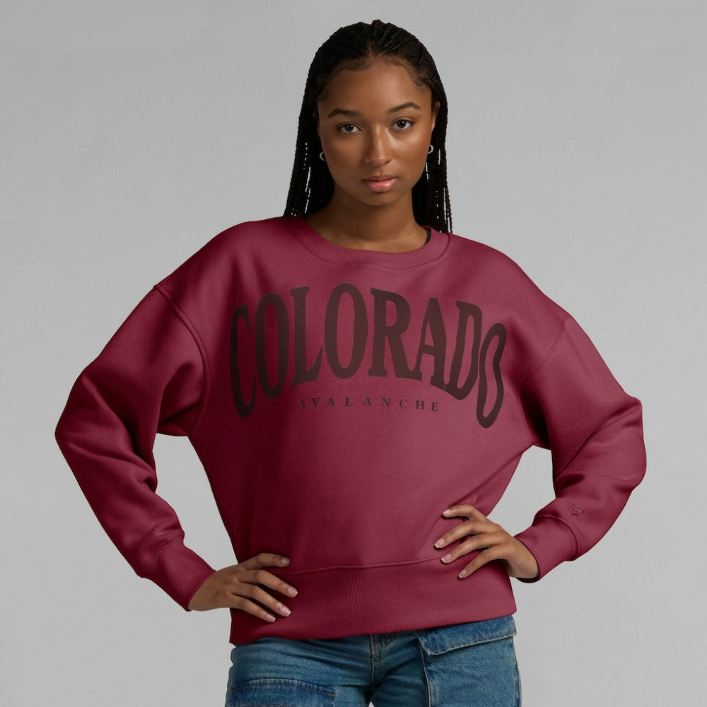 Colorado Avalanche Fanatics Women's Elements Flow Pullover Sweatshirt - Burgundy - NHL 201059095