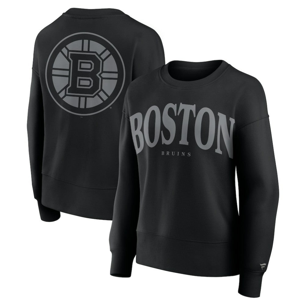 Boston Bruins Fanatics Women's Elements Flow Pullover Sweatshirt - Black - NHL 201059100