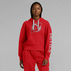 New Jersey Devils Fanatics Women's Elements Next Pullover Hoodie - Red - NHL 201059112