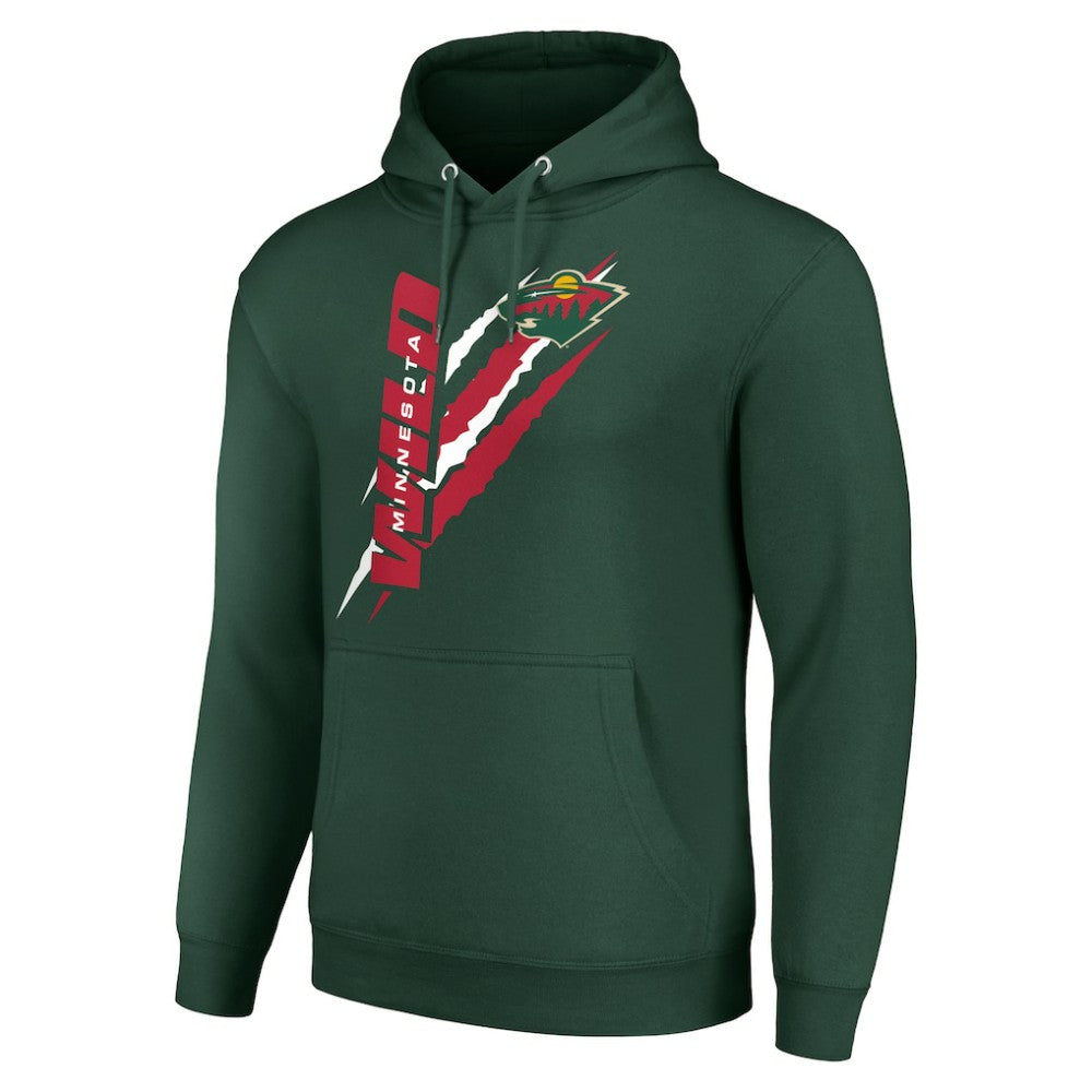 Minnesota Wild Starter Color Scratch Fleece Pullover Hoodie - Green - NHL 201059178