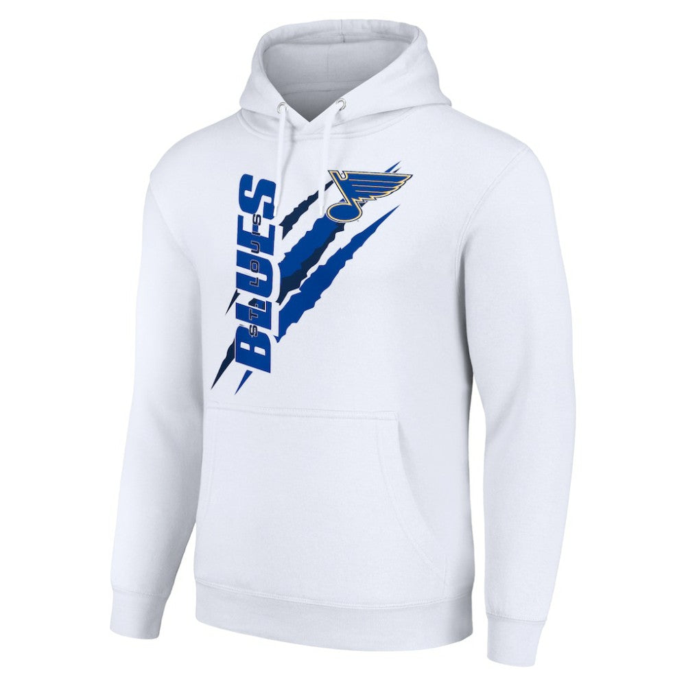 St. Louis Blues Starter Color Scratch Fleece Pullover Hoodie - White - NHL 201059182