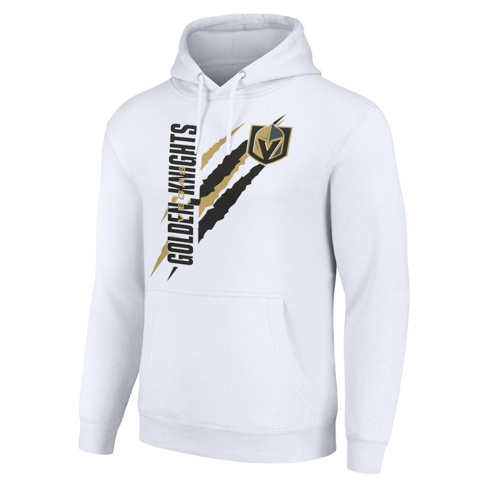 Vegas Golden Knights Starter Color Scratch Fleece Pullover Hoodie - White - NHL 201059190