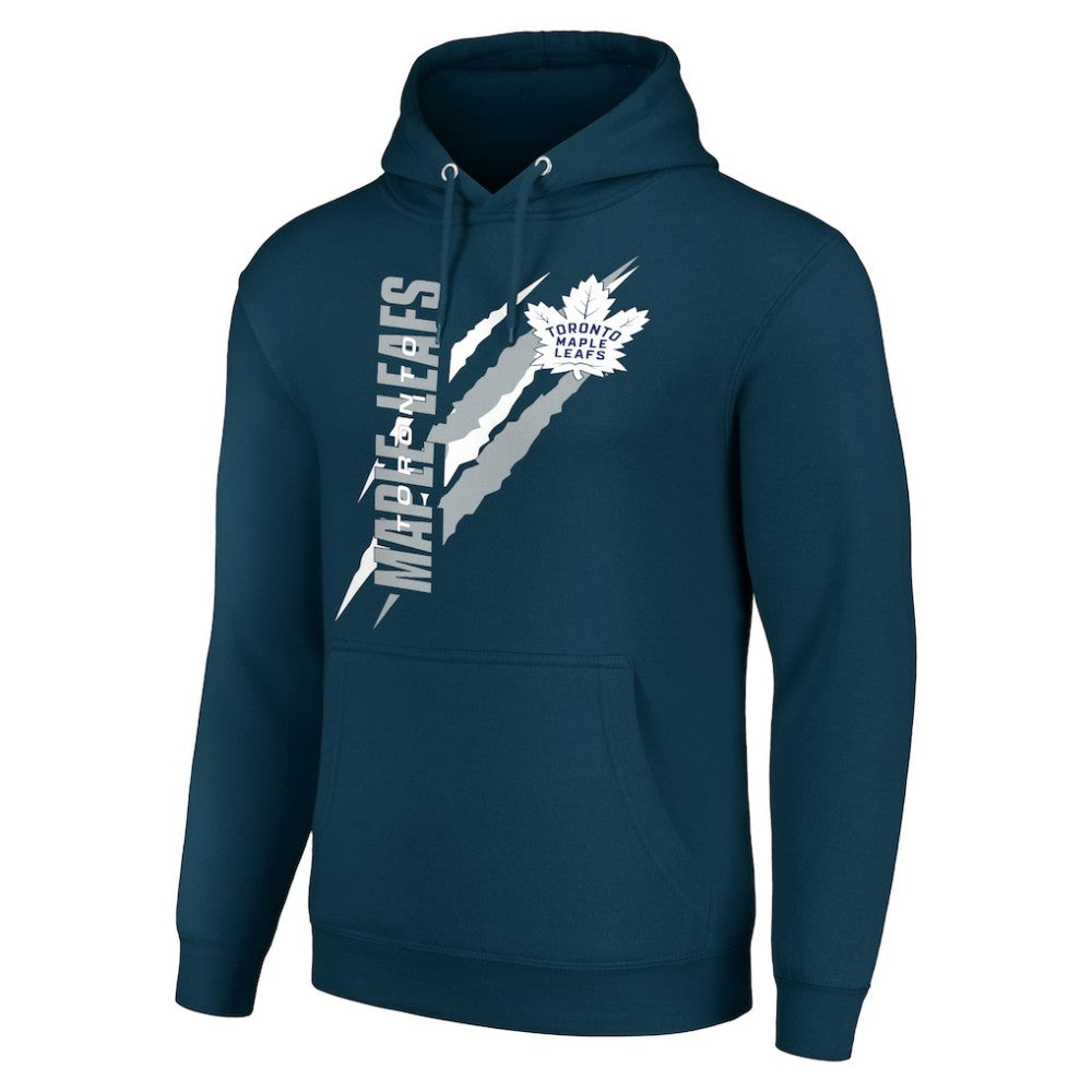 Toronto Maple Leafs Starter Color Scratch Fleece Pullover Hoodie - Blue - NHL 201059191
