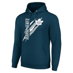 Toronto Maple Leafs Starter Color Scratch Fleece Pullover Hoodie - Blue - NHL 201059191